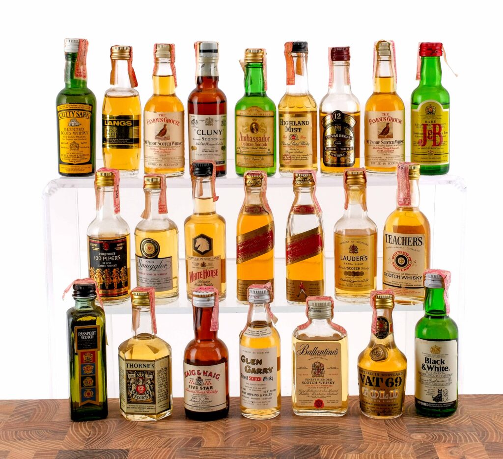 Scotch Whiskey Nips, Mini Group (24 Bottles)