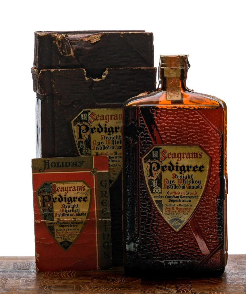 Seagram's Pedigree 8 Year Straight Rye 1937
