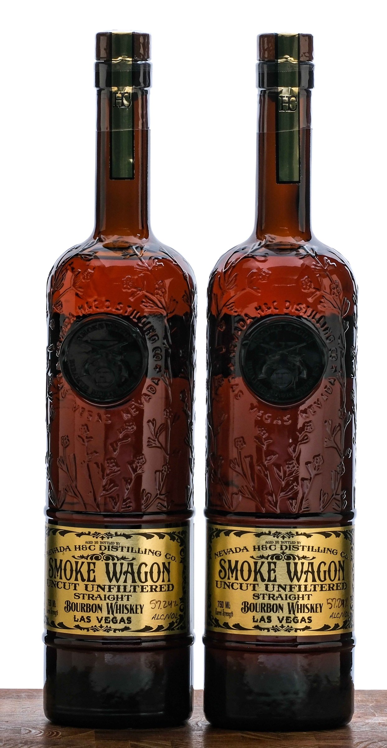 Smoke Wagon Uncut Unfiltered Bourbon 2022 (2 Bottles)