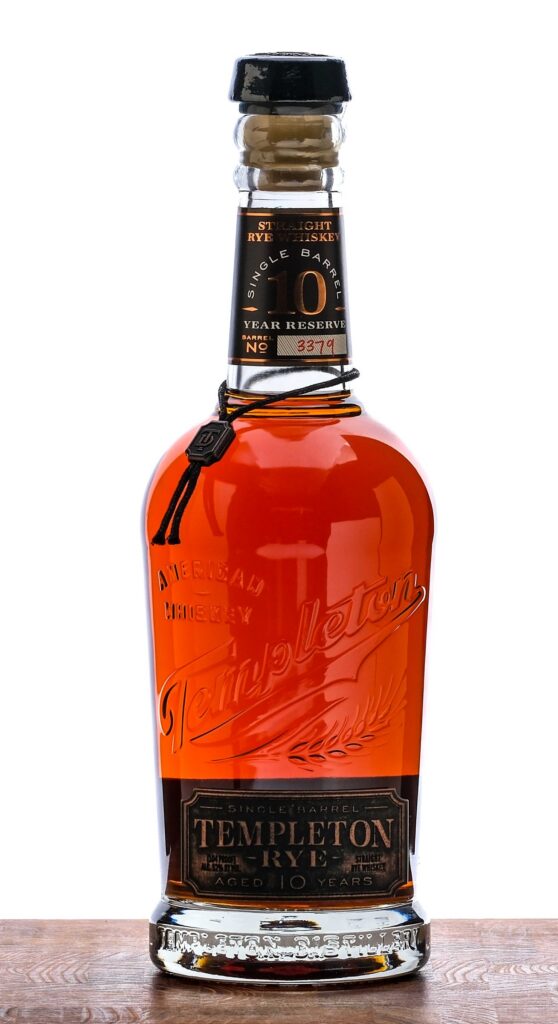 Templeton Single Barrel 10 Year Reserve Straight Rye