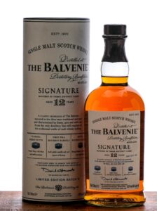 The Balvenie Single Barrel 12 Year Scotch.