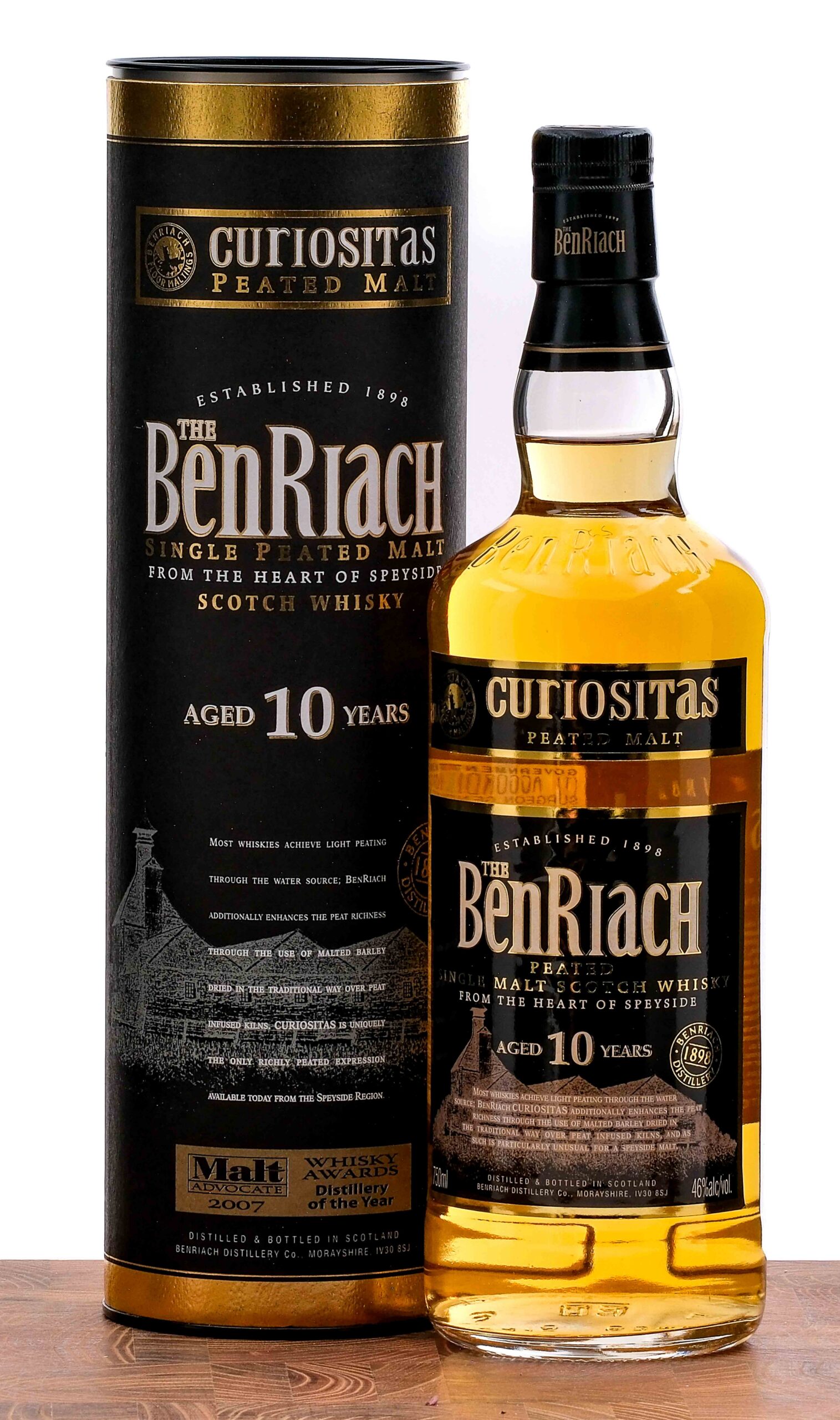 The Benriach "Curiositas" 10 Year Single Peated Malt Scotch 2013