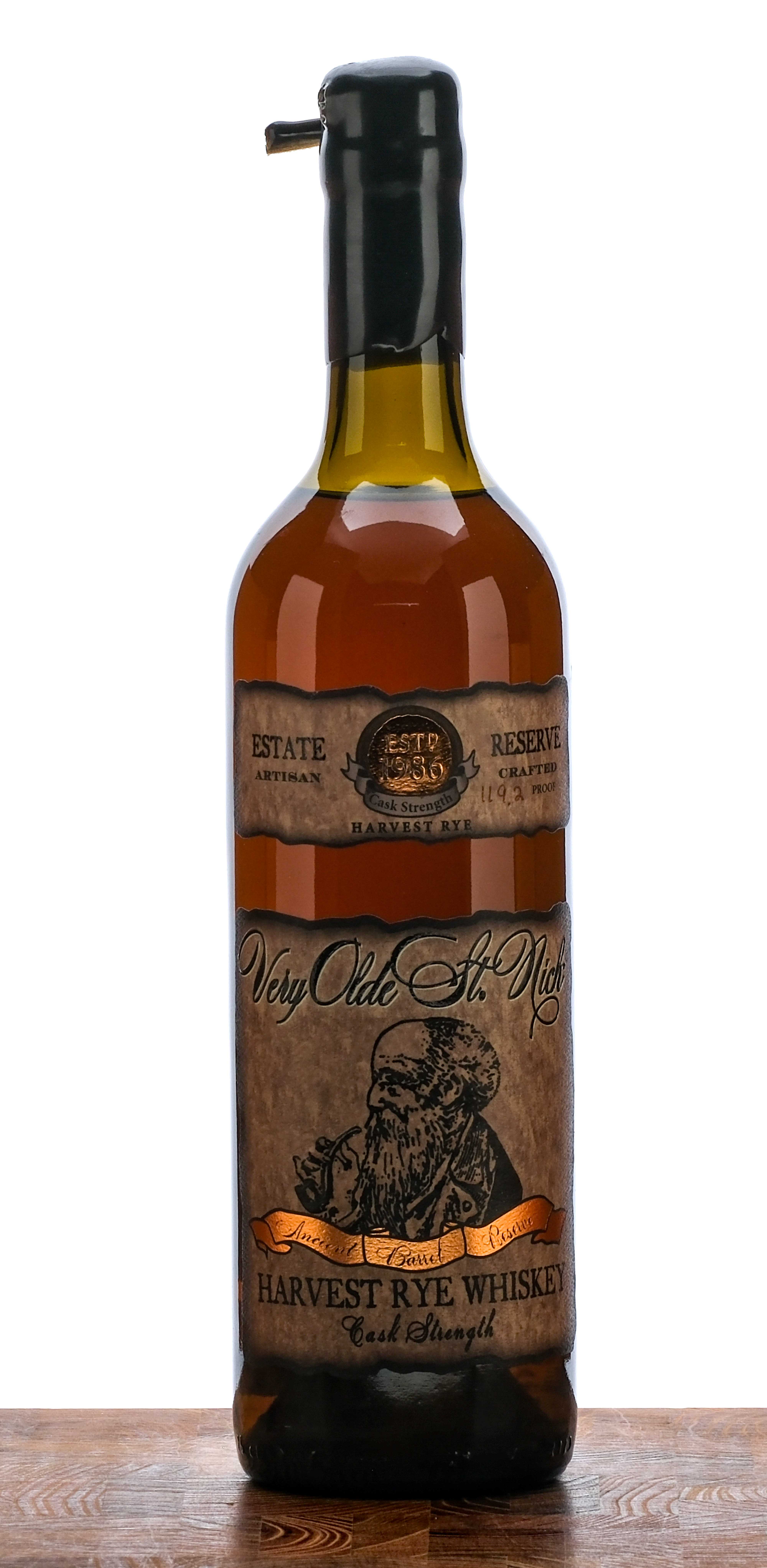 Very Olde St. Nick Harvest Rye Cask Strength Whiskey