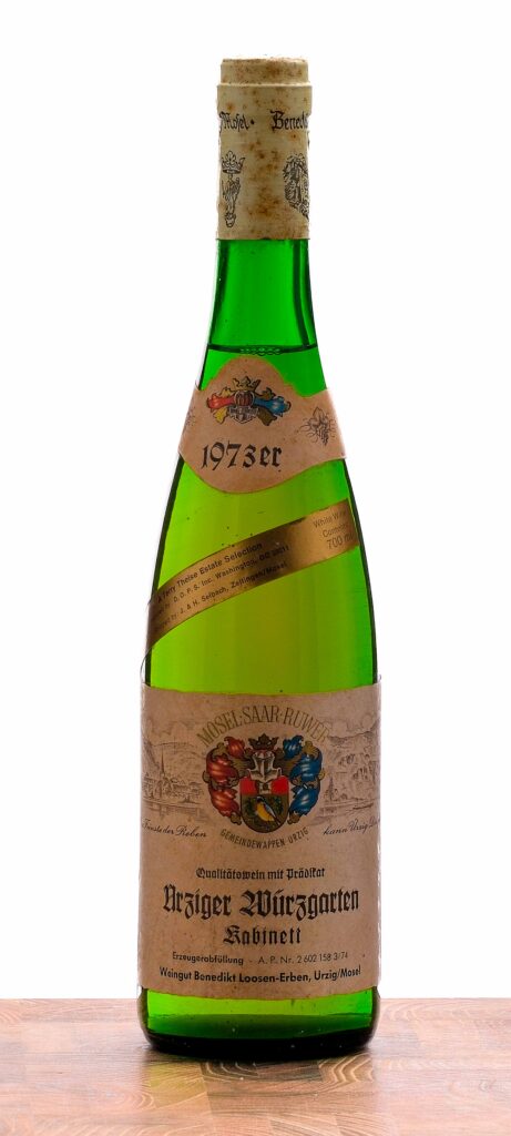 Weingut Benedikt Loosen-Erben, Urzig/Mosel Urziger Wurzgarten Kabinett White Wine 1973