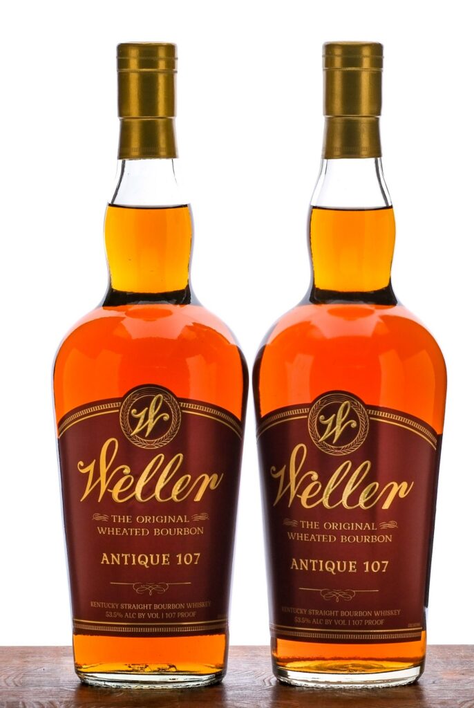 Weller Antique 107 Straight Bourbon Group 2022/24 (2 Bottles)