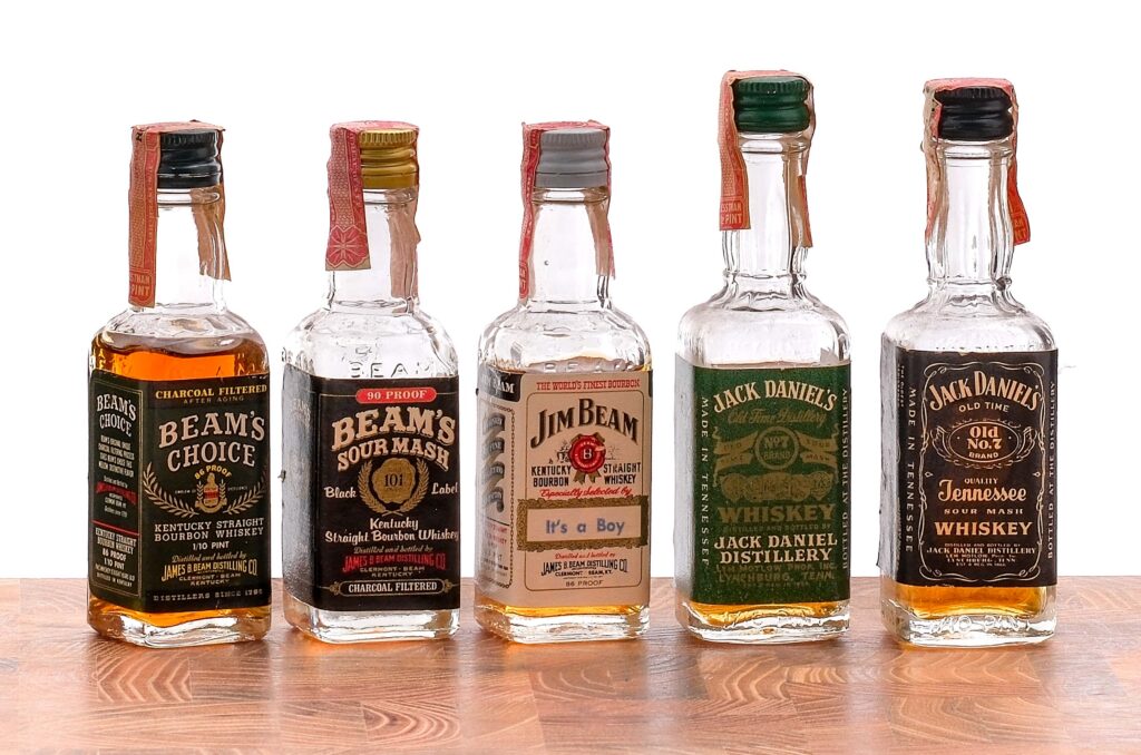 Whiskey Nippers, Mini Group (5 Bottles)