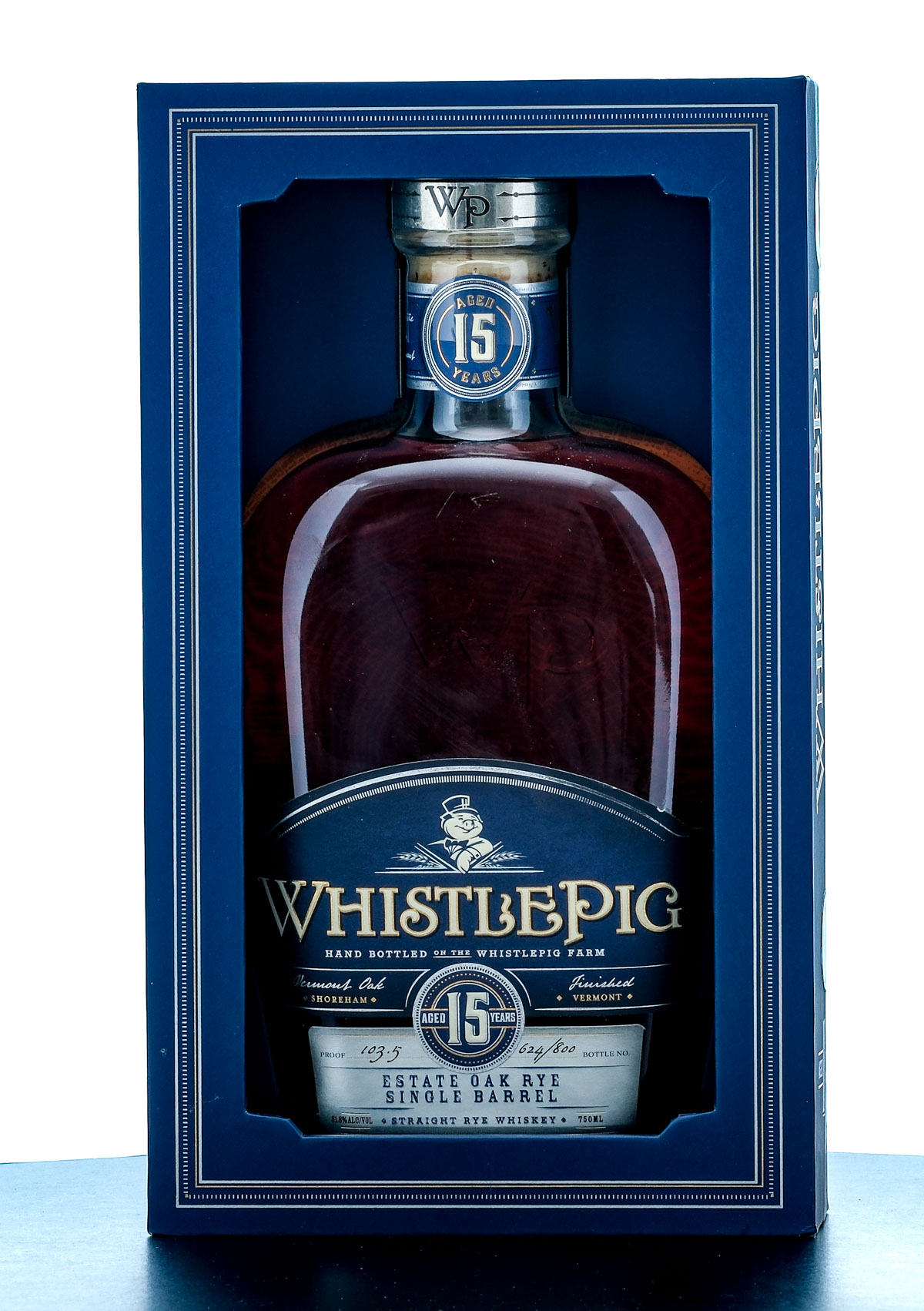 WhistlePig 15 Year Estate Oak Single Barrel Straight Rye