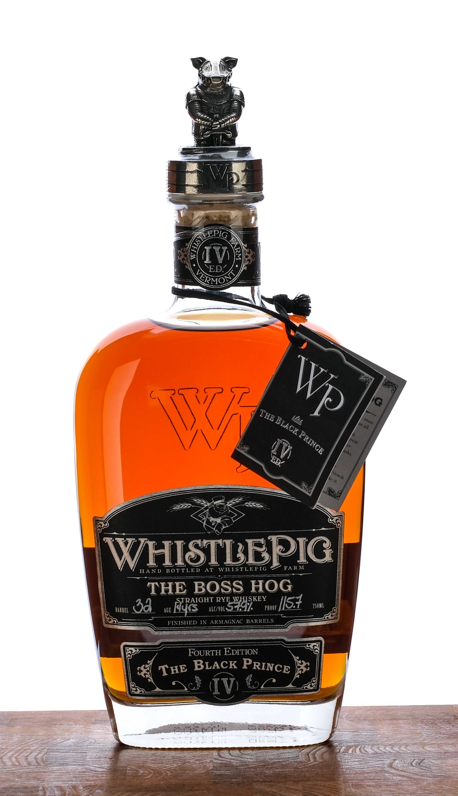 WhistlePig Boss Hog IV The Black Prince Straight Rye 2020