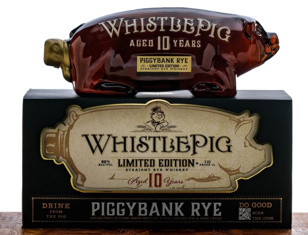 WhistlePig Limited Edition Piggybank 10 Year Straight Rye