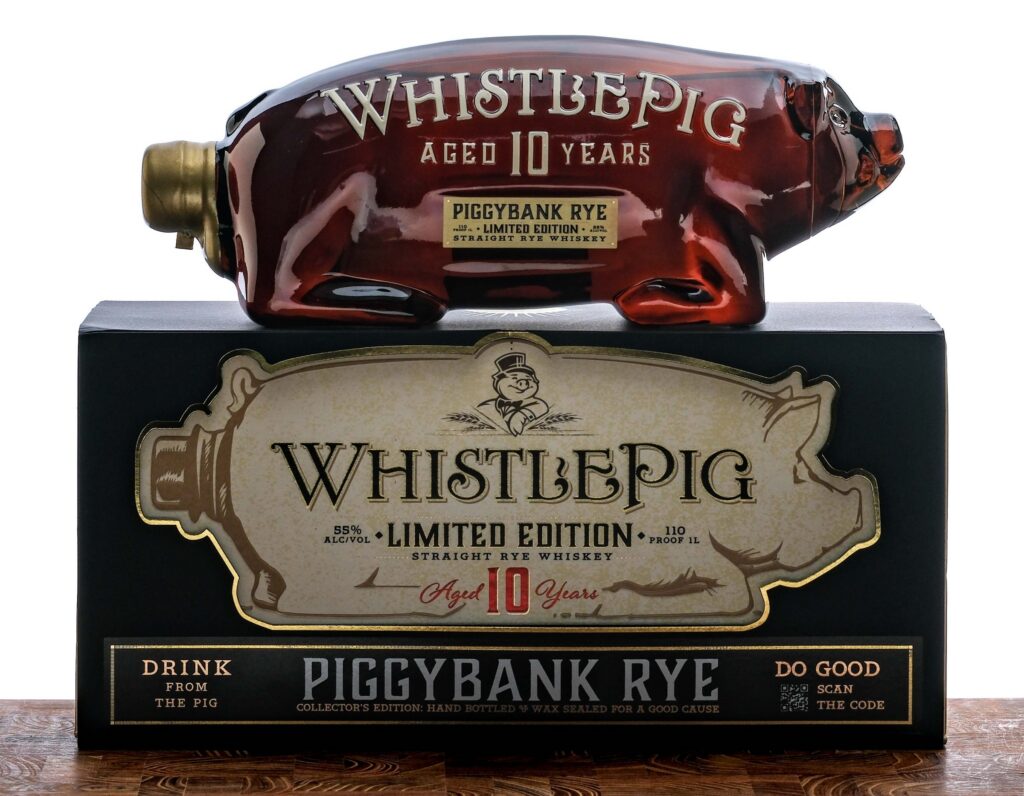 WhistlePig Limited Edition Piggybank 10 Year Straight Rye