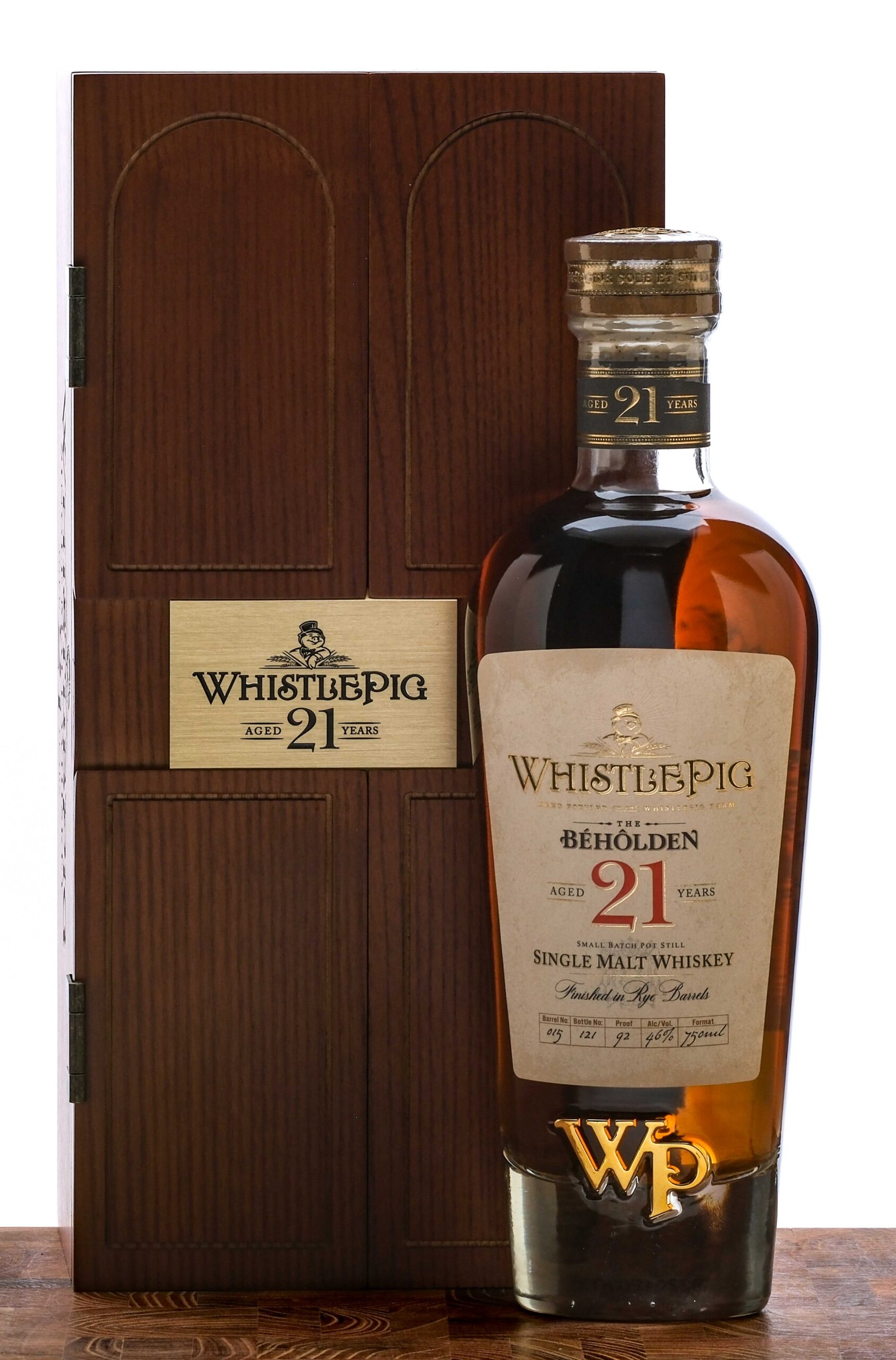 WhistlePig The Beholden 21 Year Single Malt Whiskey 2022