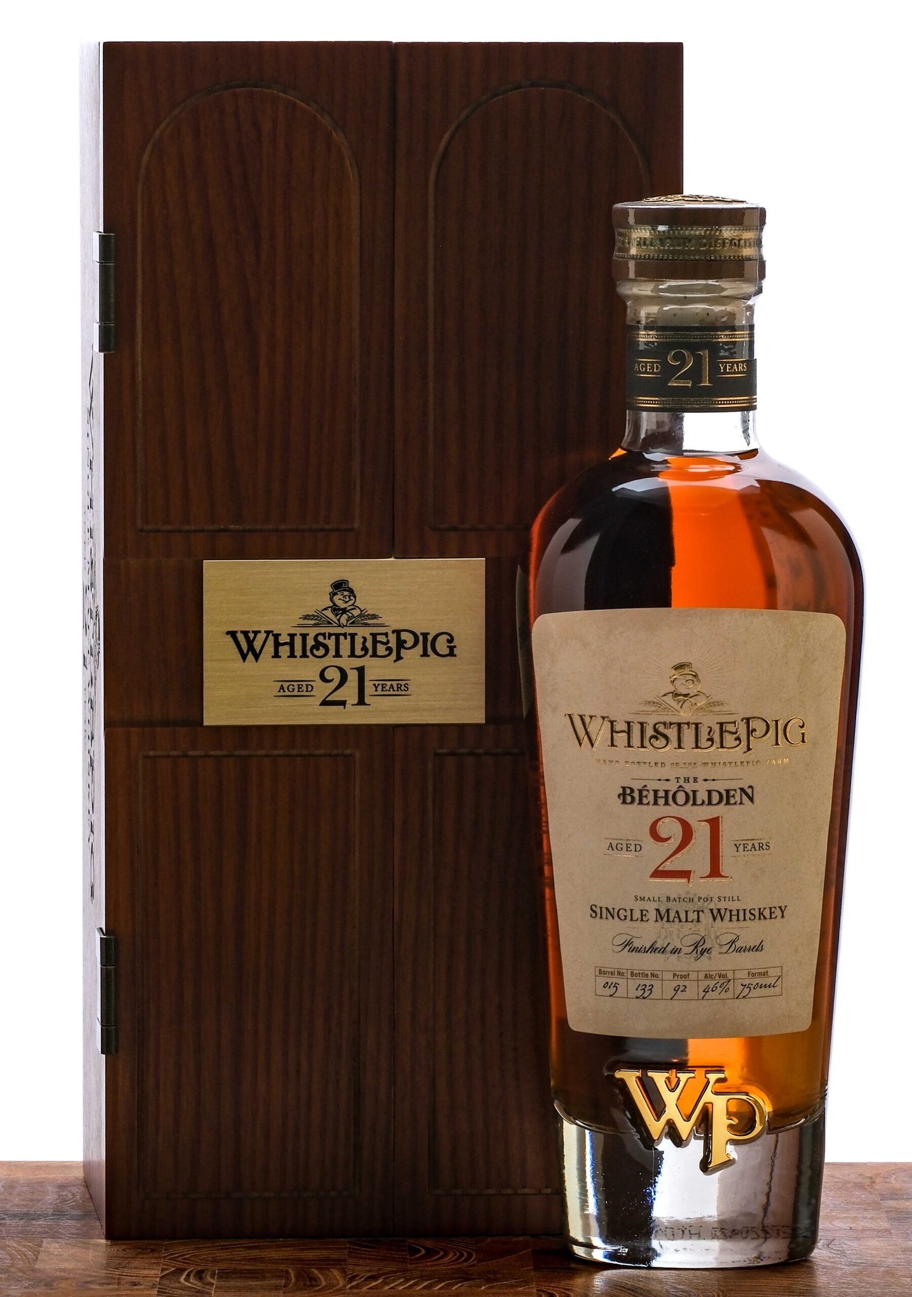 WhistlePig The Beholden 21 Year Single Malt Whiskey 2023