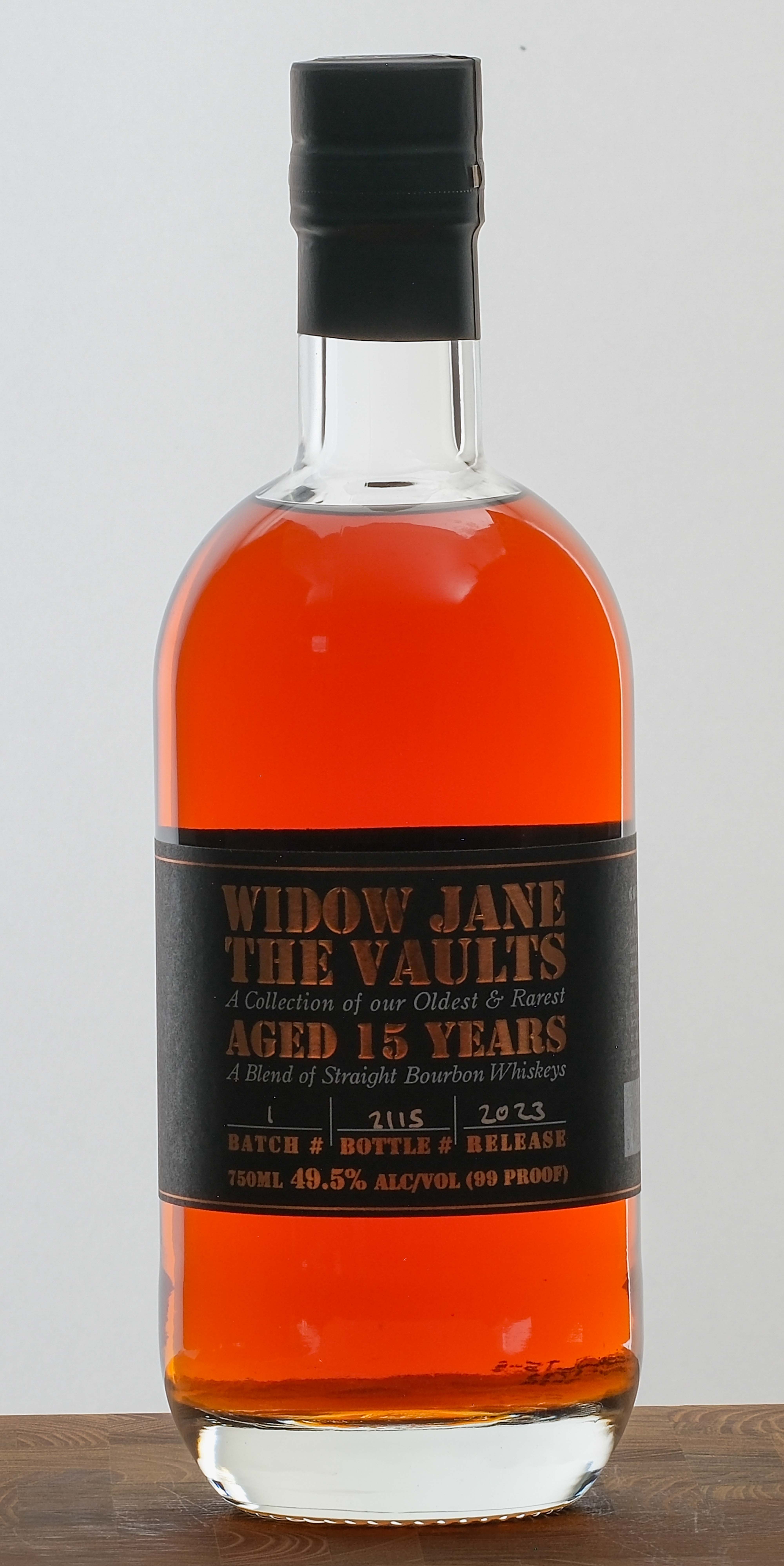 Widow Jane: The Vaults Straight Bourbon 2023 15 Year