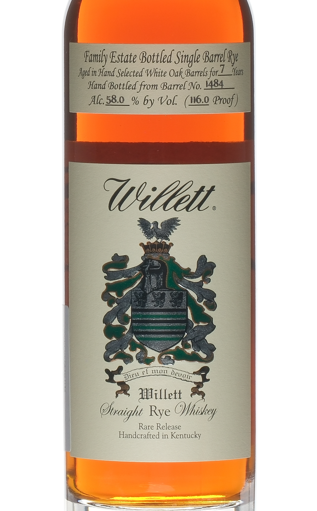 Willett 7yr old Straight Rye Whiskey 2023