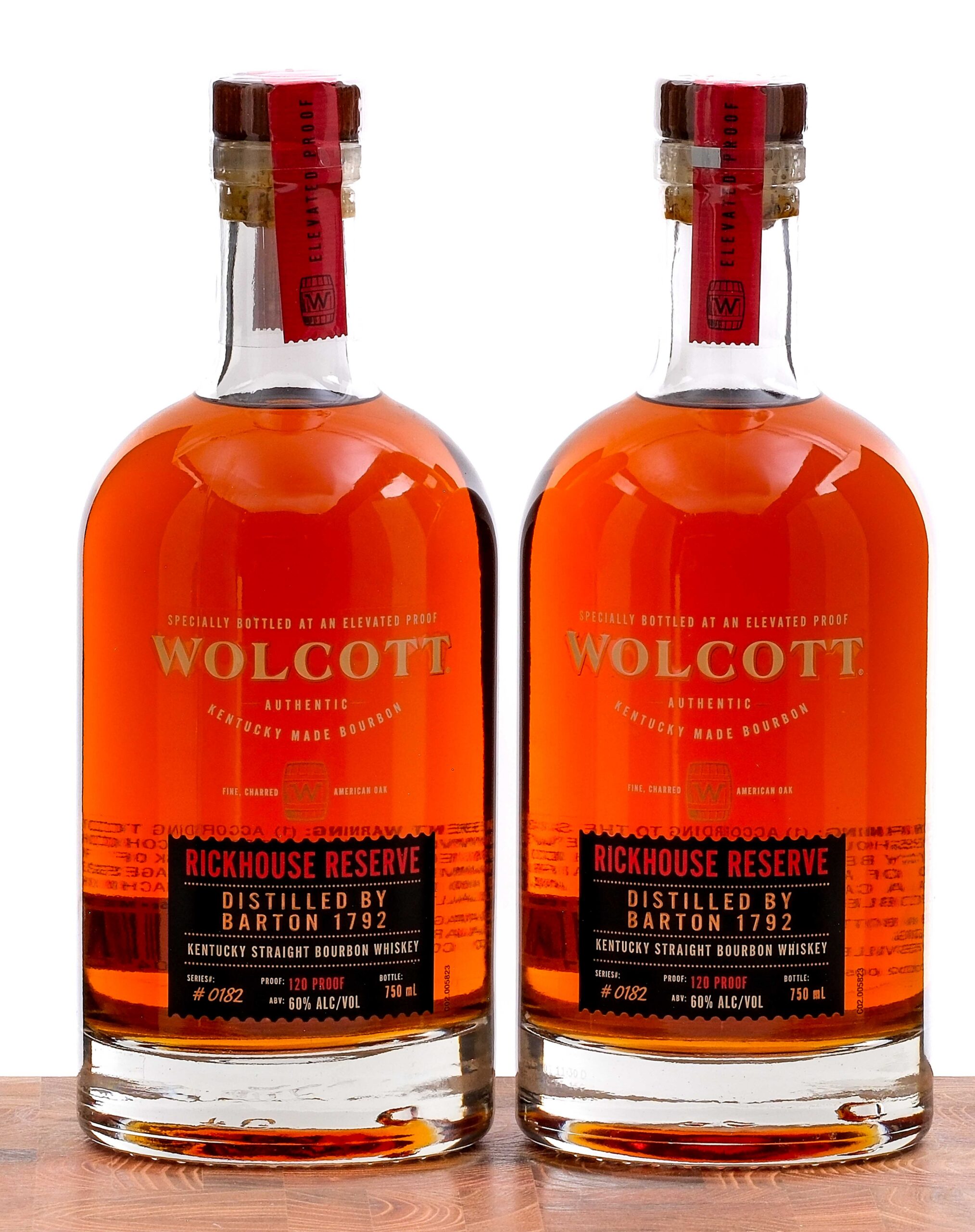 Wolcott Rickhouse Reserve Elevated Proof Kentucky Straight Bourbon Group (2 Bottles)