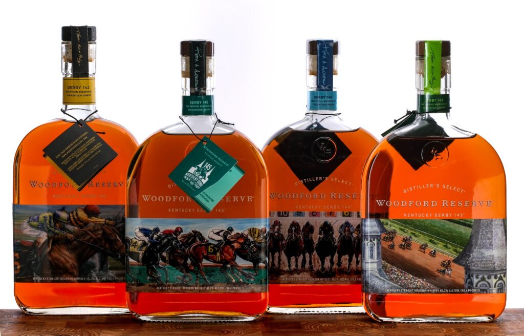 Woodford Reserve Bourbon Kentucky Derby 142-145 (4 Bottles)