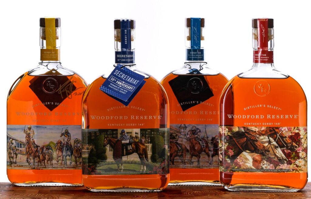 Woodford Reserve Bourbon Kentucky Derby 146-149 (4 Bottles)