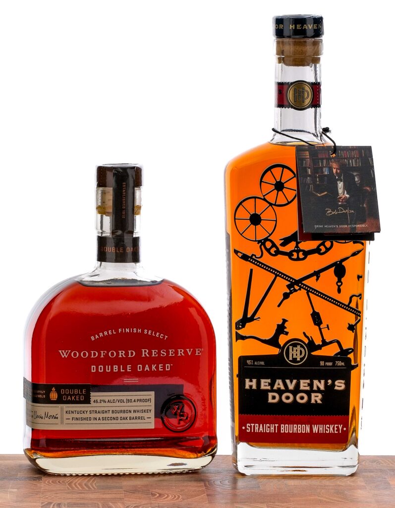 Woodford Reserve/Heaven's Door Bourbon Group (2 Bottles)