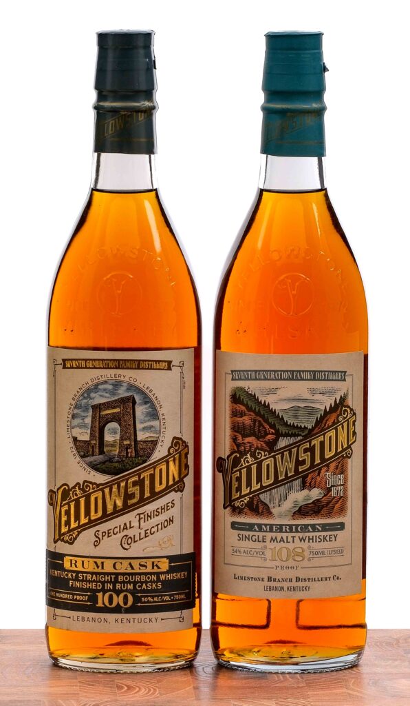 Yellowstone American Malt Whiskey and KY Straight Bourbon Group (2 Bottles)