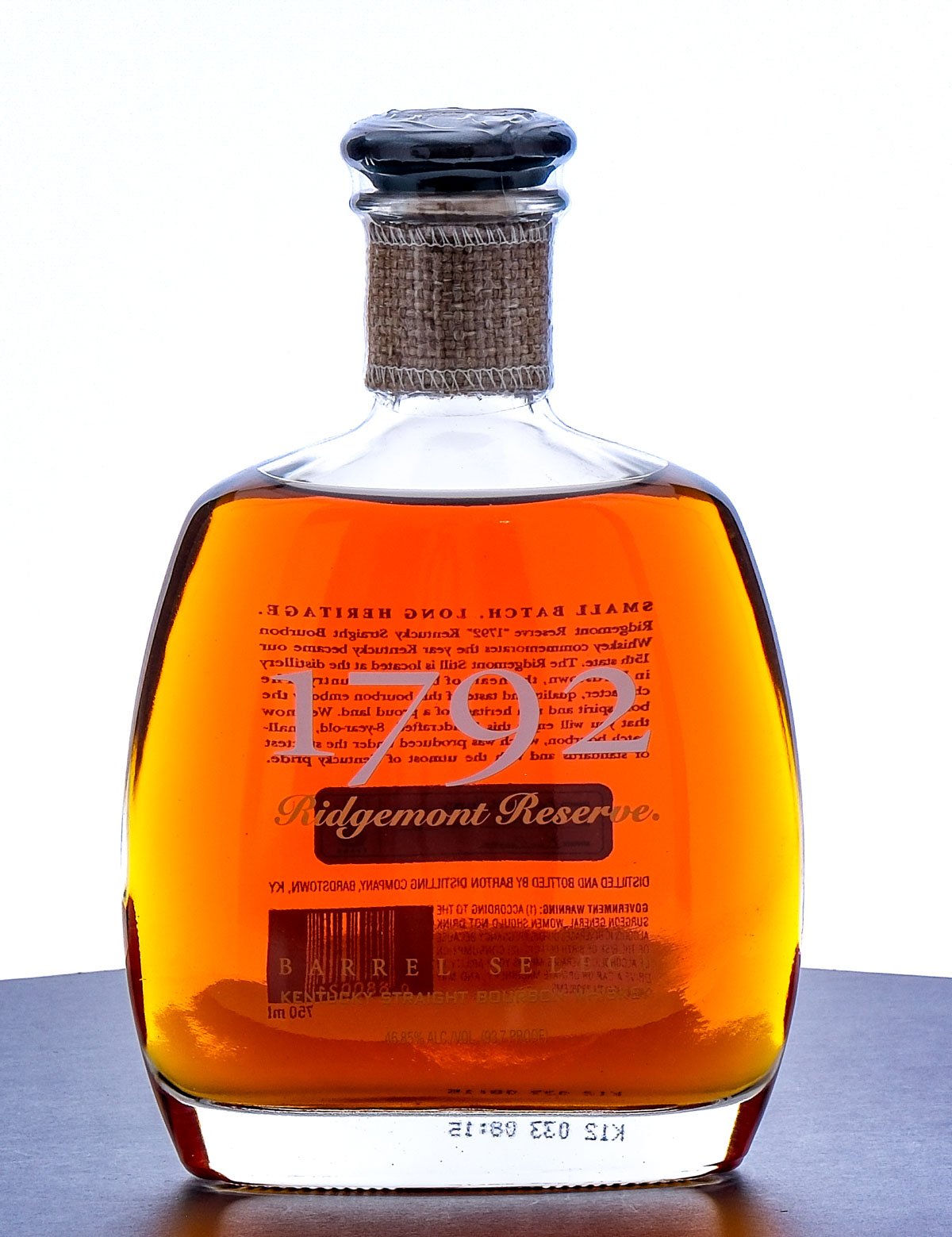 1792 Ridgemont Reserve 8 Year Barrel Select Bourbon