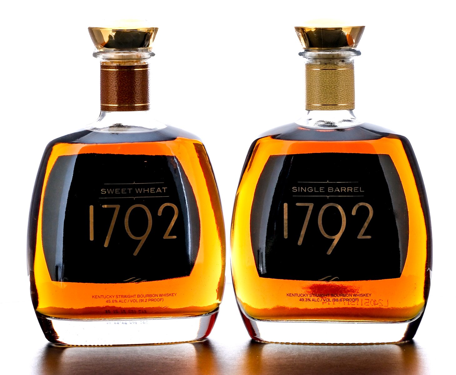 1792 Single Barrel and Sweet Wheat Bourbon(s): 2 Bottles.