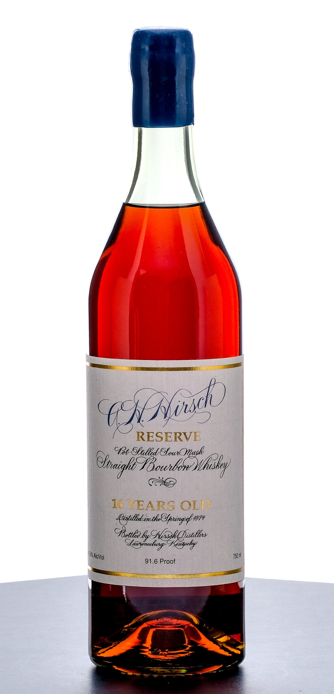 A.H. Hirsch Reserve 16 Year Old Straight Bourbon Whiskey (Blue Wax)