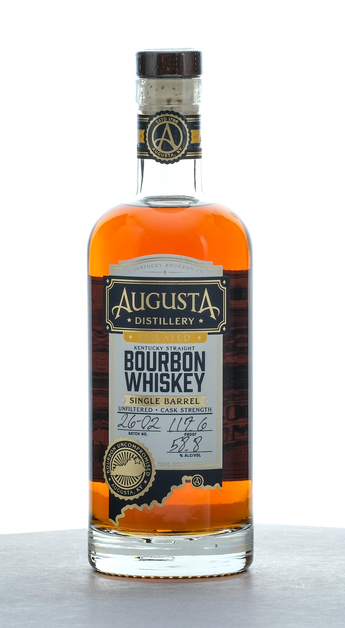 Agusta Distillery Single Barrel Wheated Straight Bourbon Batch 26-02