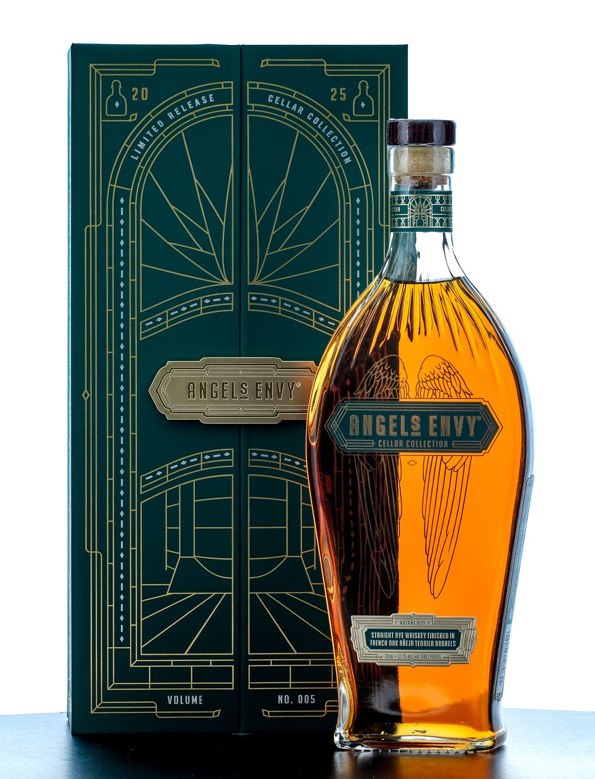 Angel's Envy Limited Release Cellar Collection Straight Rye Whiskey (Finished In Anejo Tequila Barrels) Volume 005 2025
