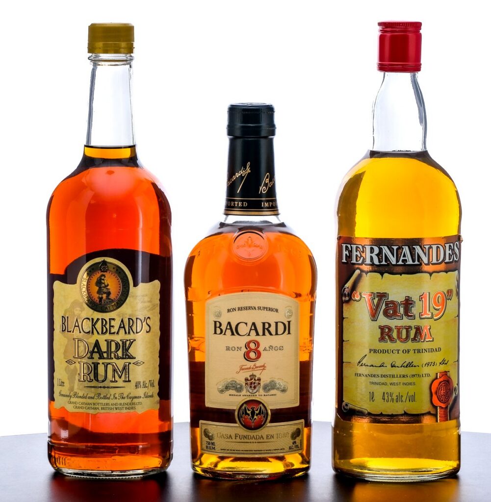 Bacardi/Blackbeard's/Fernandes Rum Group (3 Bottles)