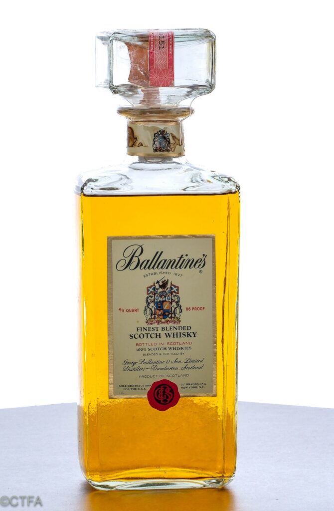 Ballantine's Finest Blended Scotch Vintage Bottle