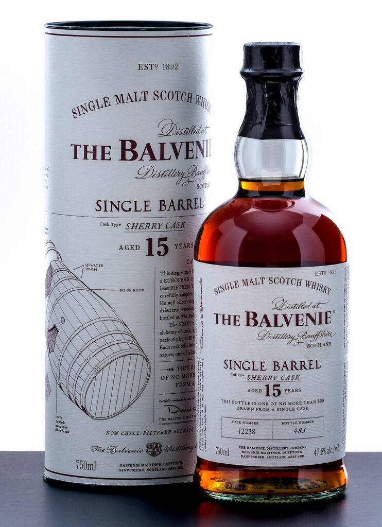 Balvenie 15 Year Single Barrel Sherry Cask Single Malt Scotch
