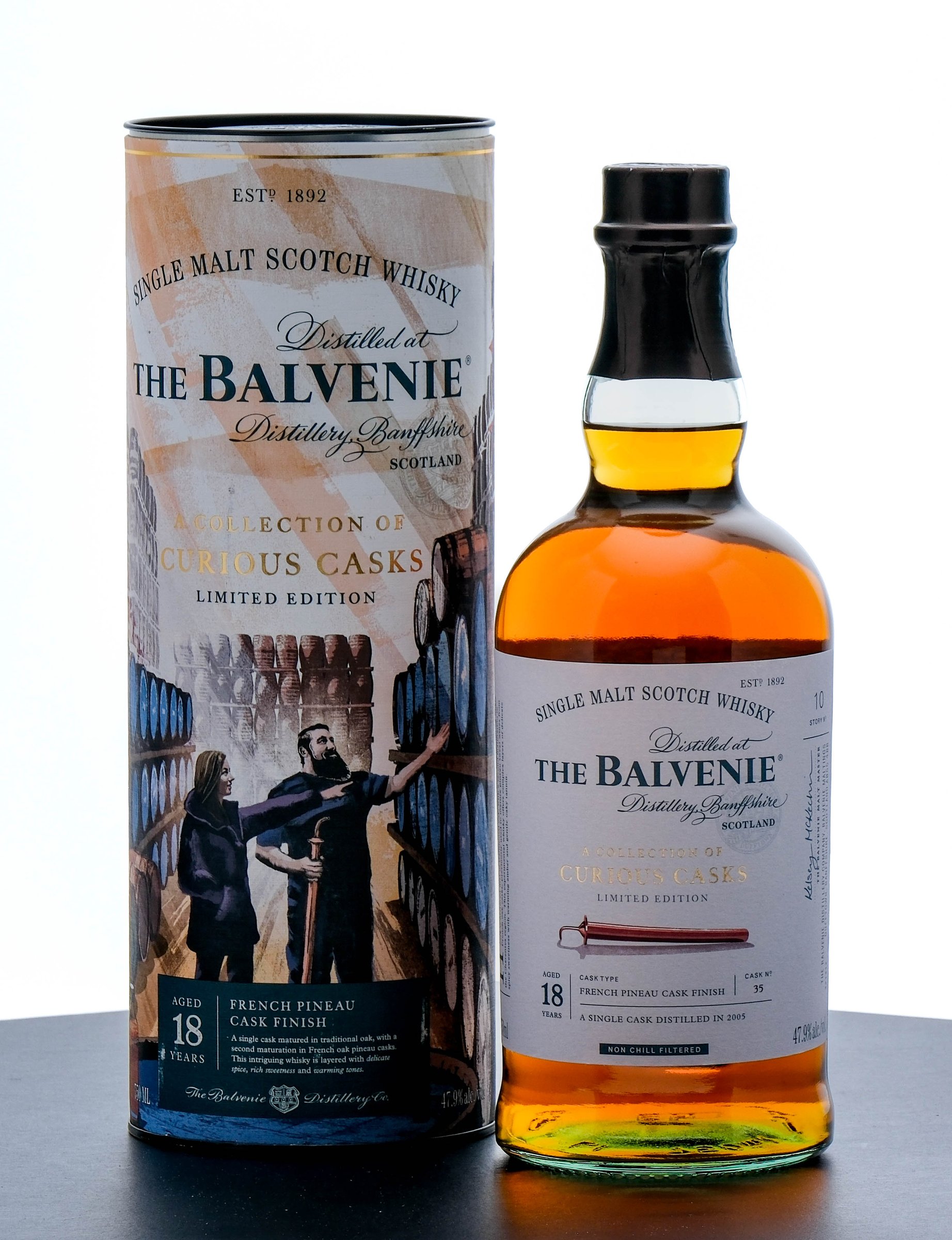 Balvenie 'A Collection of Curious Casks' 18 Year French Pineau Cask Single Malt Scotch
