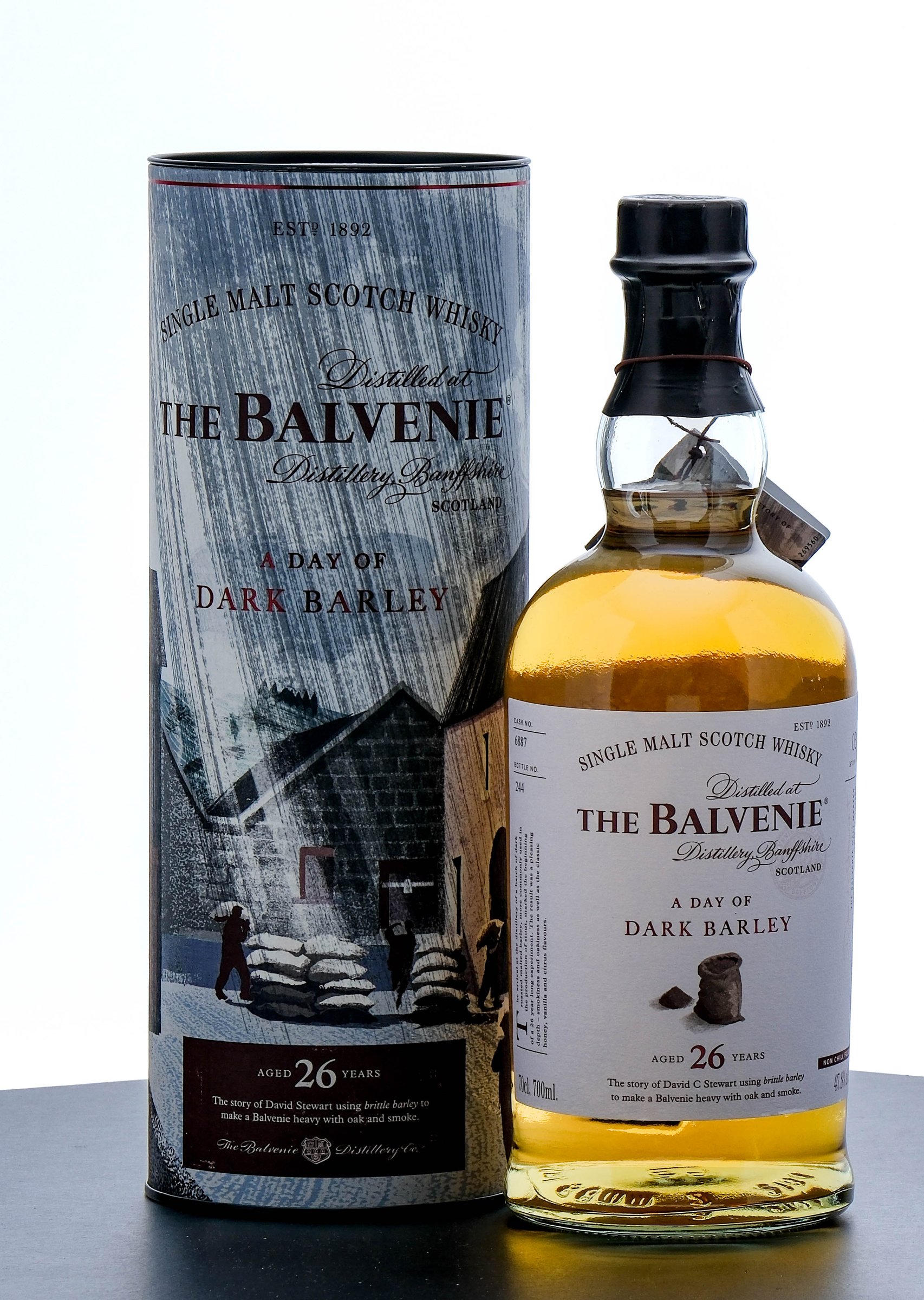 Balvenie 'A Day of Dark Barley' 26 Year Single Malt Scotch