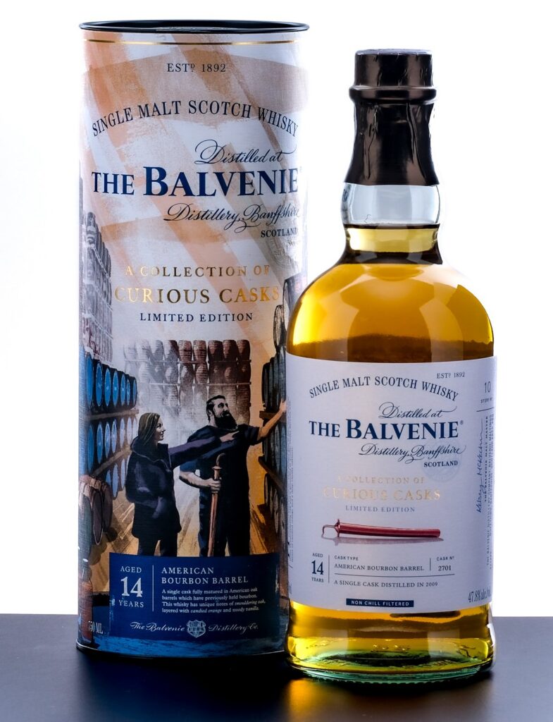 Balvenie Curious Casks American Bourbon Barrel Story 10 14 Yr Single Malt Scotch