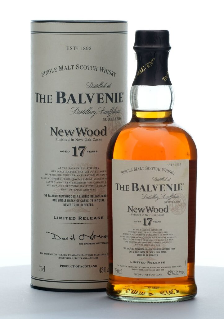 Balvenie New Wood 17 Year Limited Release Single Malt Scotch