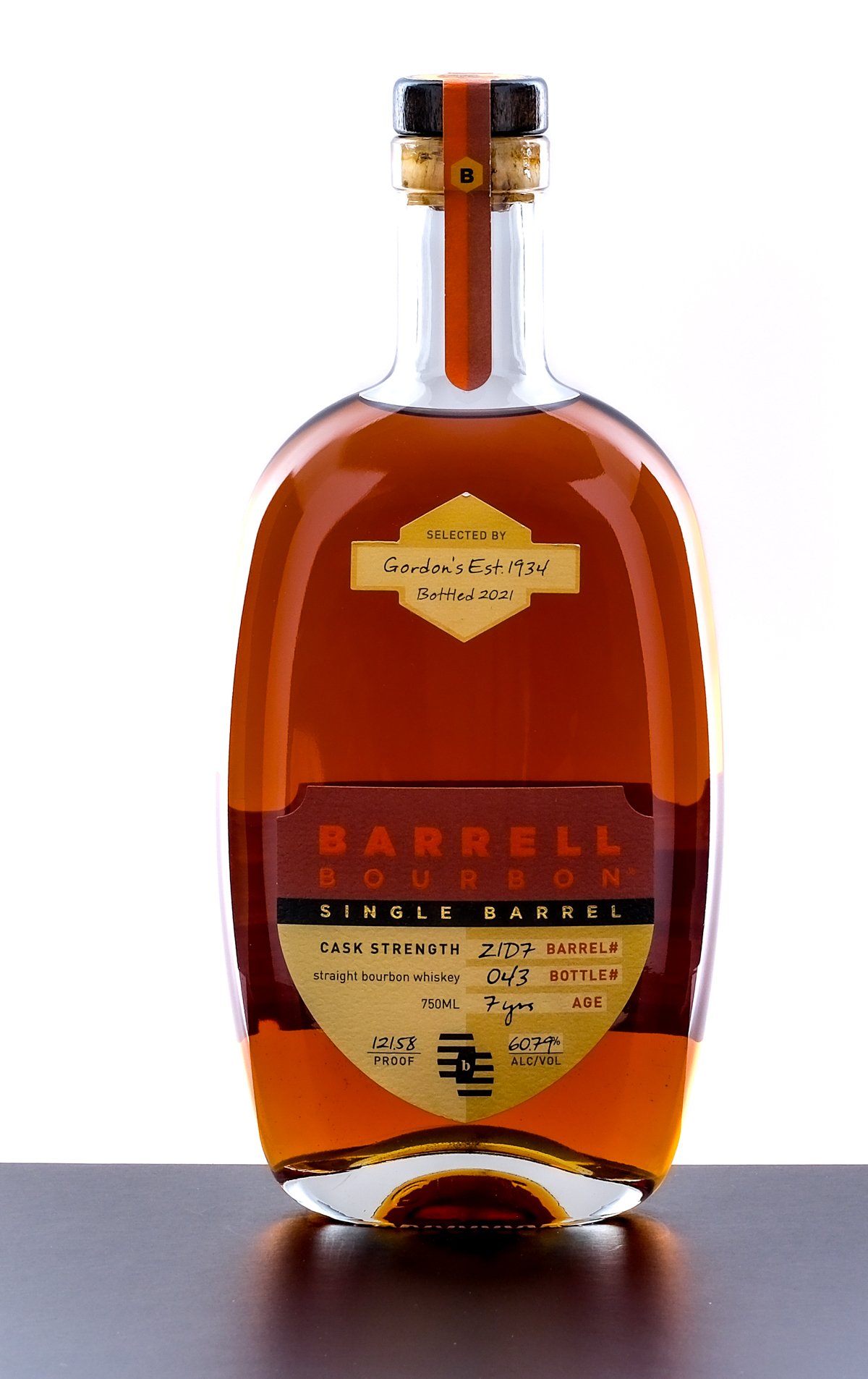 Barrell 7 Year Single Barrel Select Cask Strength Straight Bourbon 2021