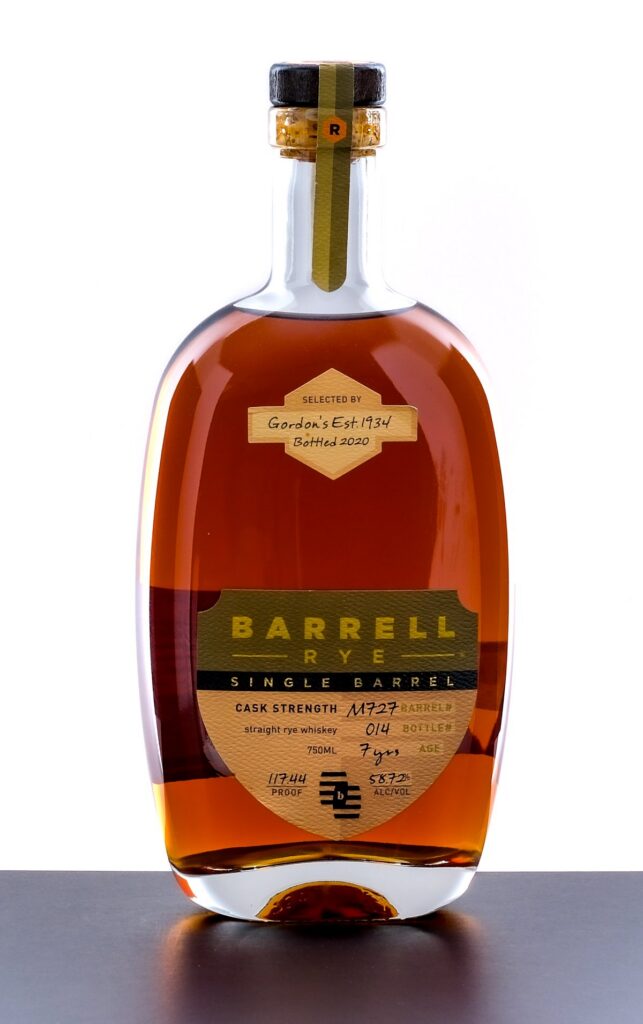 Barrell 7 Year Single Barrel Select Cask Strength Straight Rye 2020