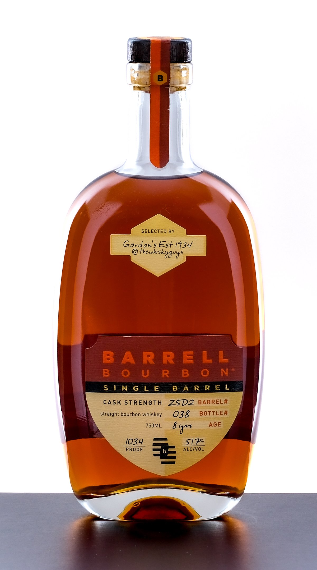 Barrell 8 Year Single Barrel Select Cask Strength Straight Bourbon