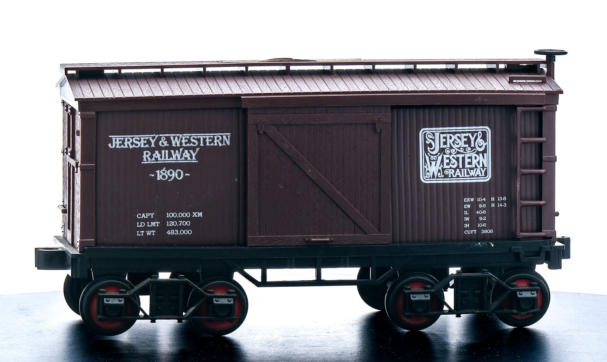Beam 100 Months Bourbon Jersey & Western Railway "1890" Boxcar Decanter