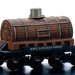 Beam 100 Months Bourbon Jersey & Western Railway Jim Beam Tankard Car Decanter 1983 (photo 2)