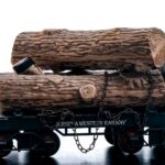 Beam 100 Months Bourbon Jersey & Western Railway Log Car Decanter 1984 (photo 3)