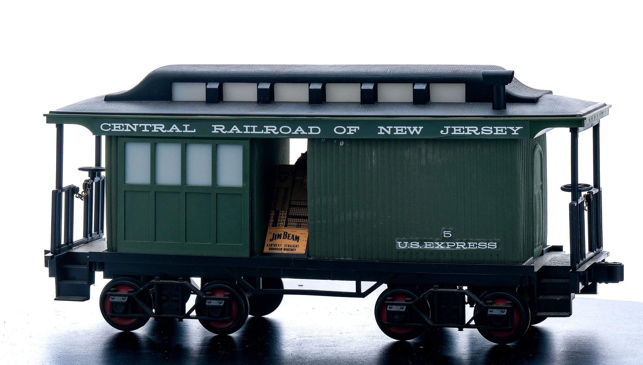 Beam 150 Months Bourbon Central Railroad of New Jersey U.S. Express Baggage Car Decanter