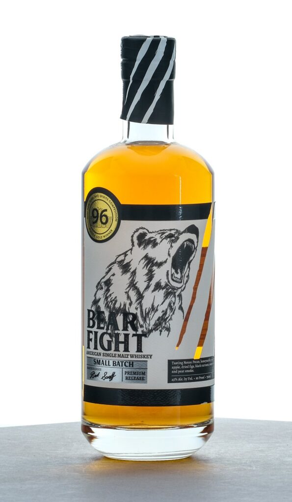 Bear Fight Small Batch Premium Release American Single Malt Whiskey