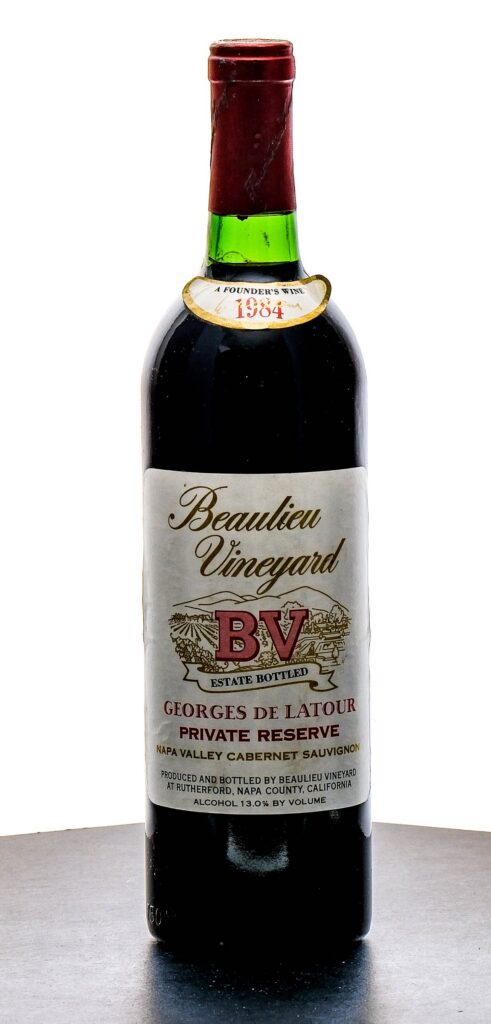 Beaulieu Vineyard Georges de LaTour Private Reserve Napa Valley Cabernet Sauvignon 1984