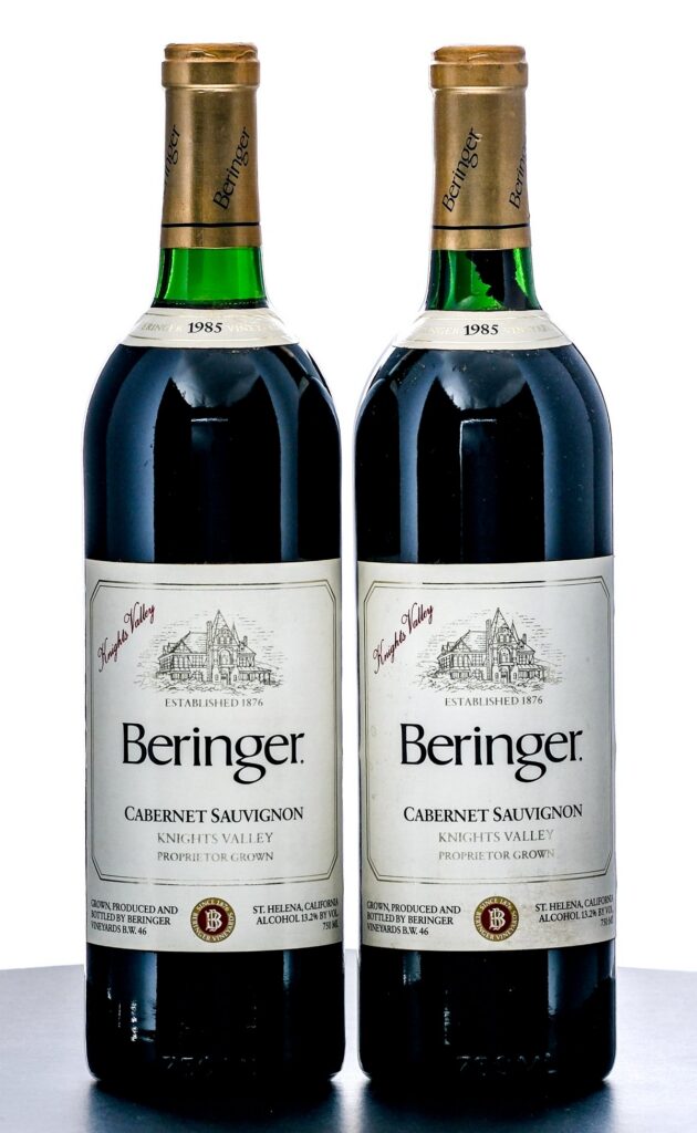 Beringer Cabernet Sauvignon 1985 Group (2 Bottles)