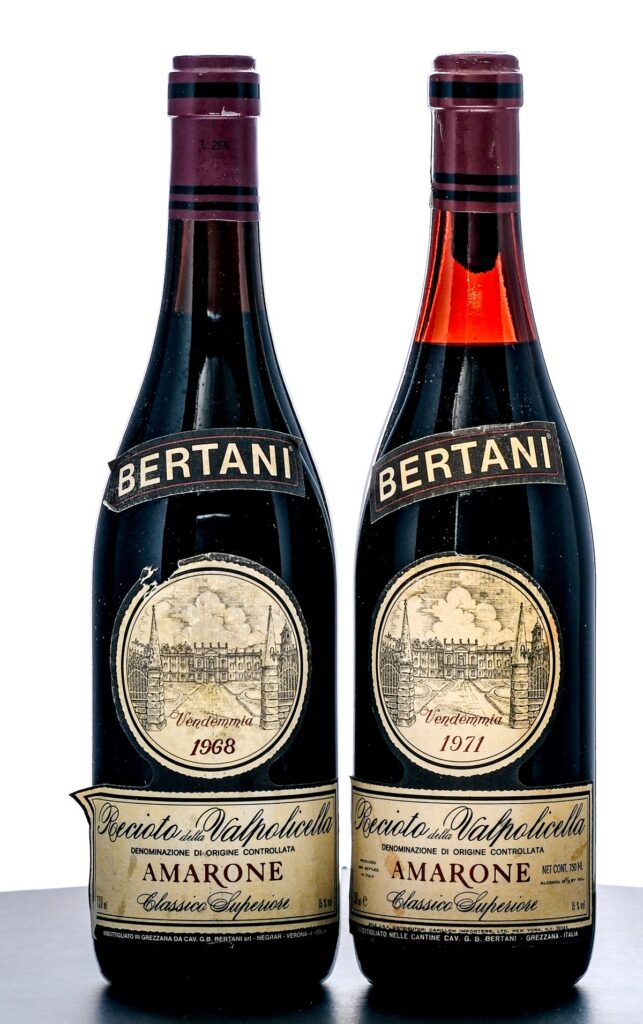 Bertani Classico Superiore Amarone 1968 and 1971 Group (2 Bottles)