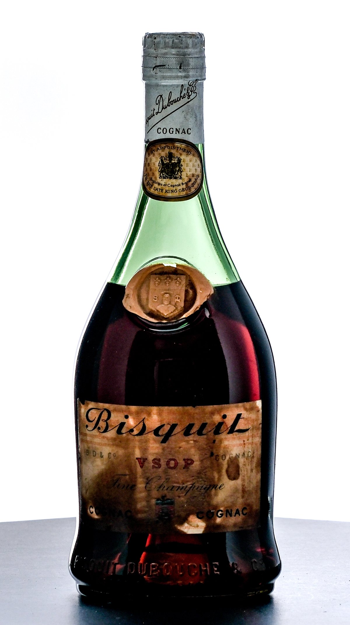 Bisquit Dubouche & Co. V.S.O.P. Fine Champagne Cognac Vintage Bottle