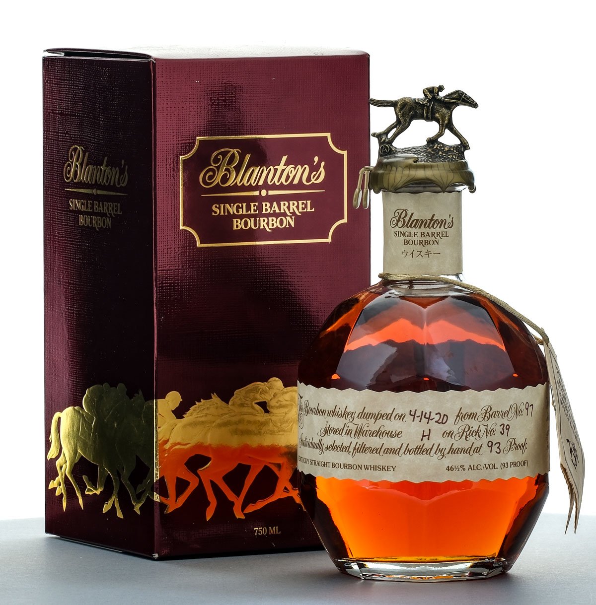 Blanton's Single Barrel Straight Bourbon 2020 Japanese Market