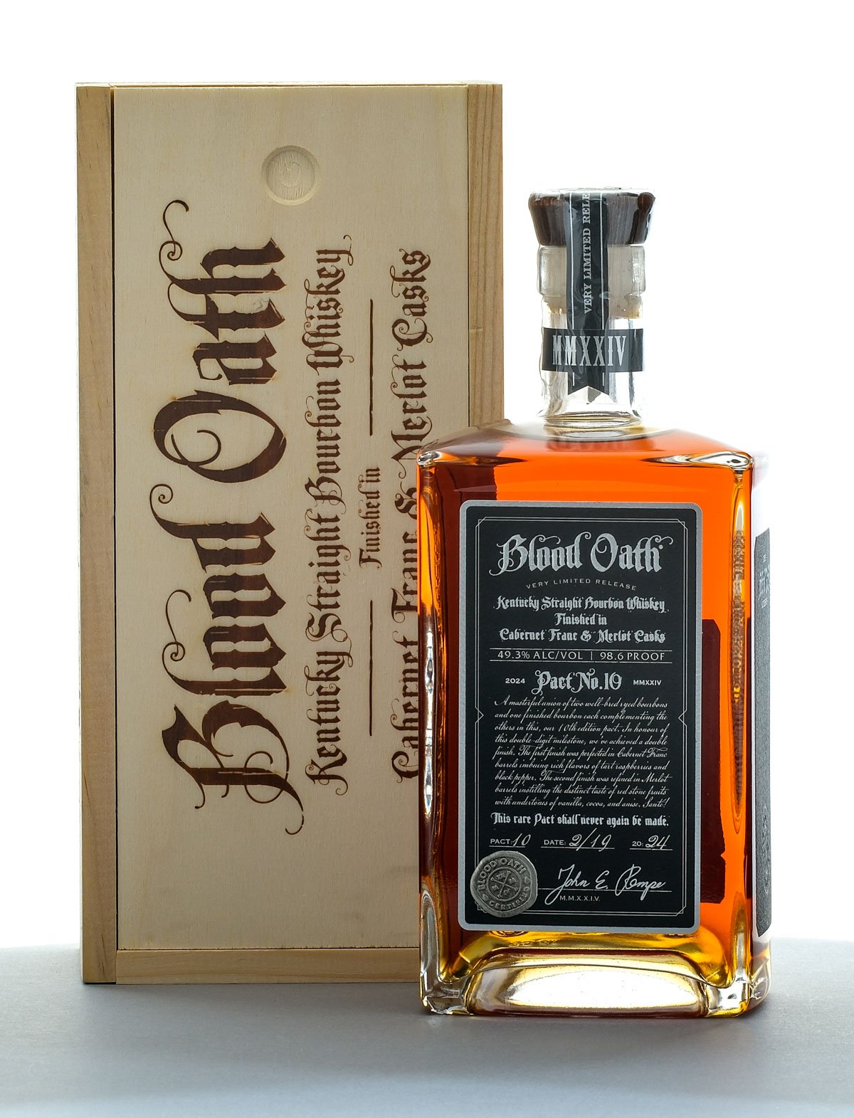 Blood Oath Pact No. 10 Limited Release Straight Bourbon 2024
