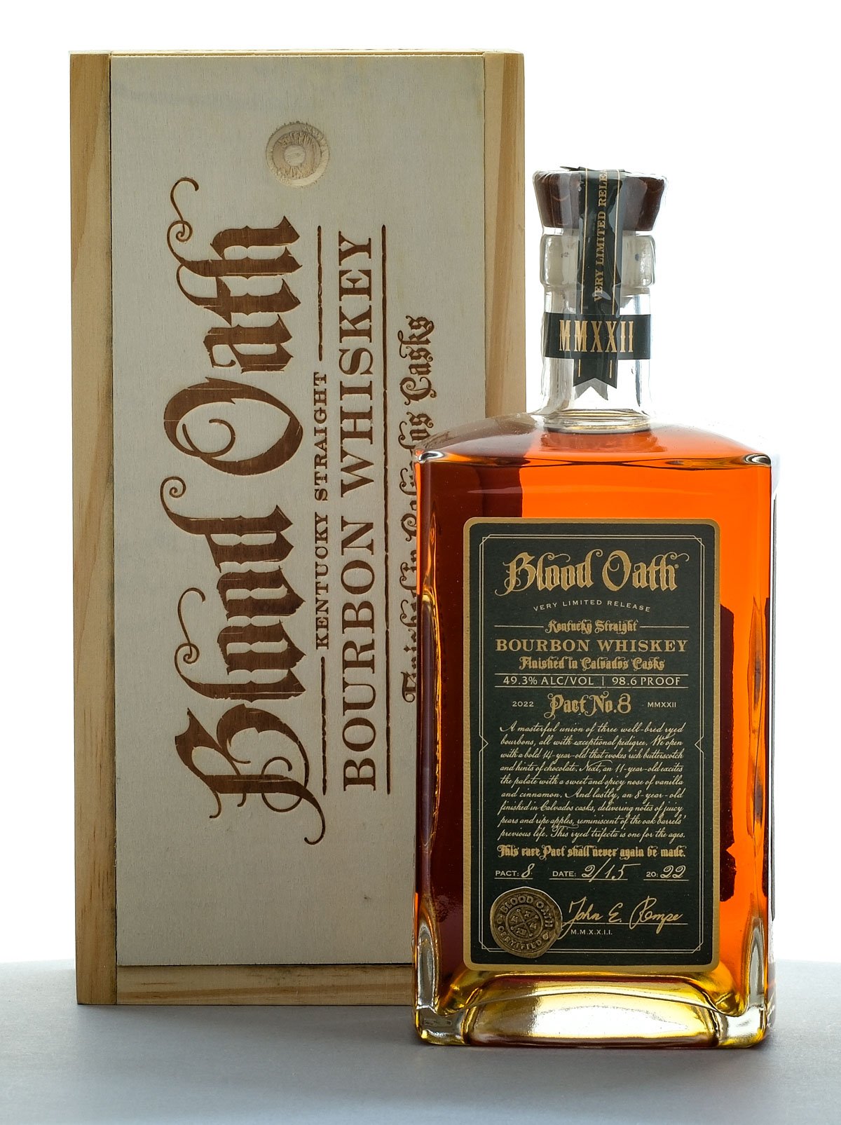 Blood Oath Pact No. 8 Limited Release Straight Bourbon 2022